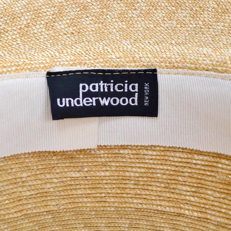 Rare Patricia Underwood Straw Hat with Black Ribbon Women main image 4
