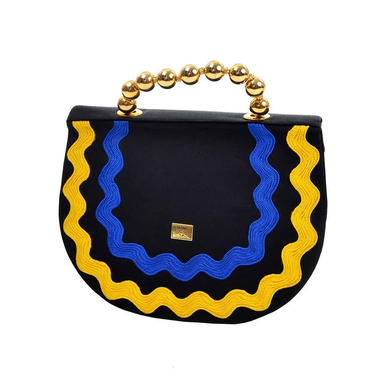 MOSCHINO 2000's ruffle handbag