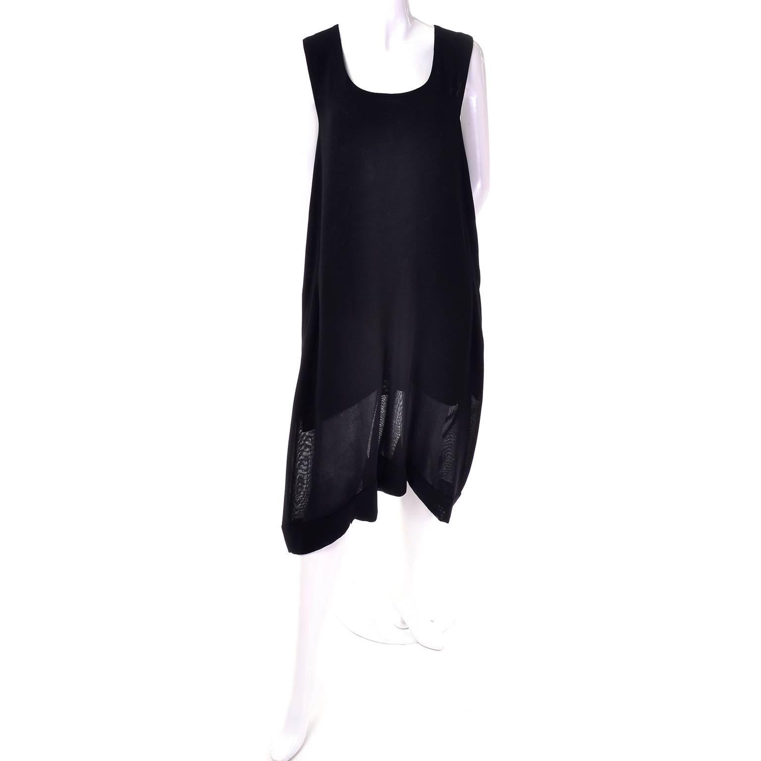 1990s Issey Miyake Lightweight 100% Wool Drop Crotch Jumpsuit Romper Dress 4