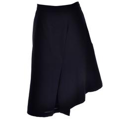Comme des Garcons Vintage Avant Garde Asymmetrical Wool Skirt