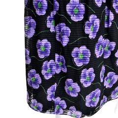 Anthony Muto Vintage Purple & Black Floral Dress Size 4