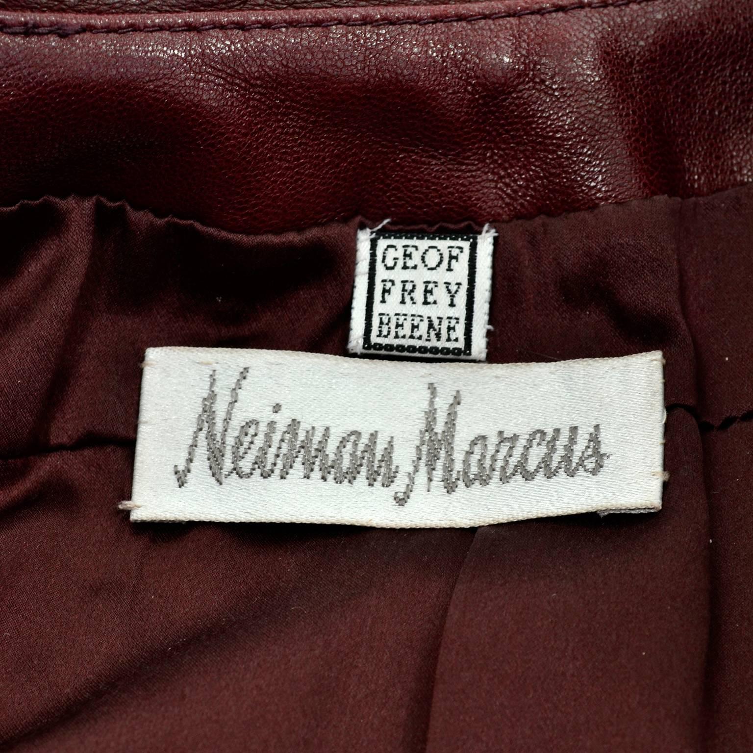 Black Vintage Geoffrey Beene Lambskin Short Jacket W/ Pleated Back from Neiman Marcus