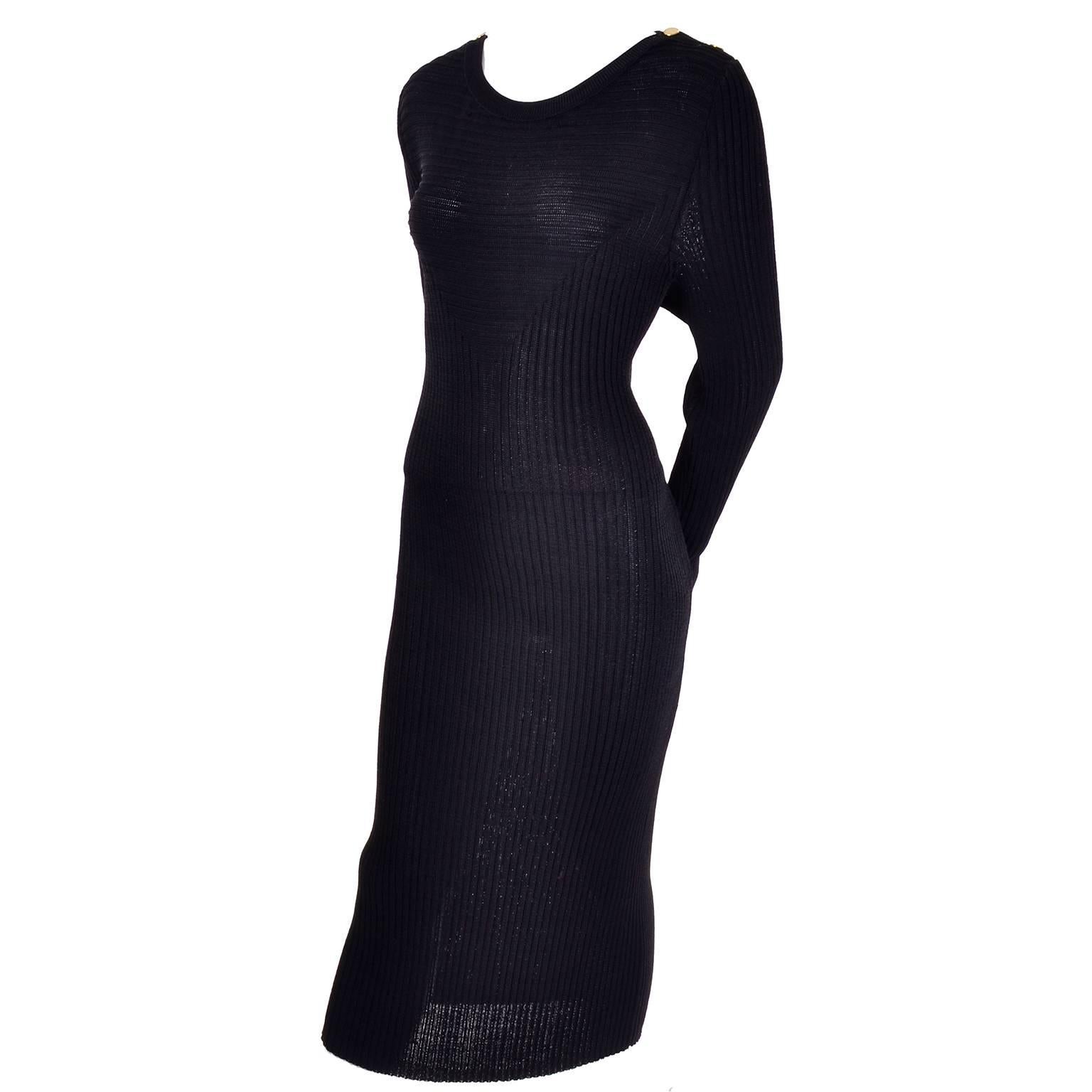 ysl black dress