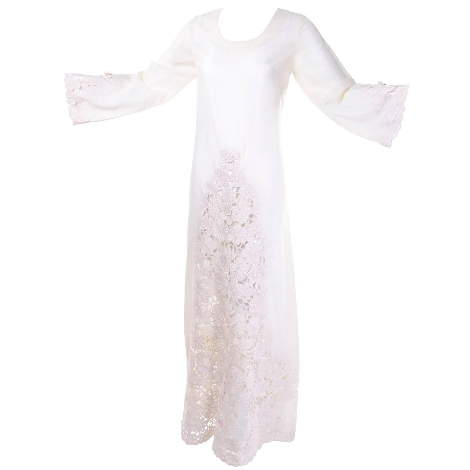 Shangri La Hotel Singapore Vintage Dress or Wedding Gown With Guipure Lace 1