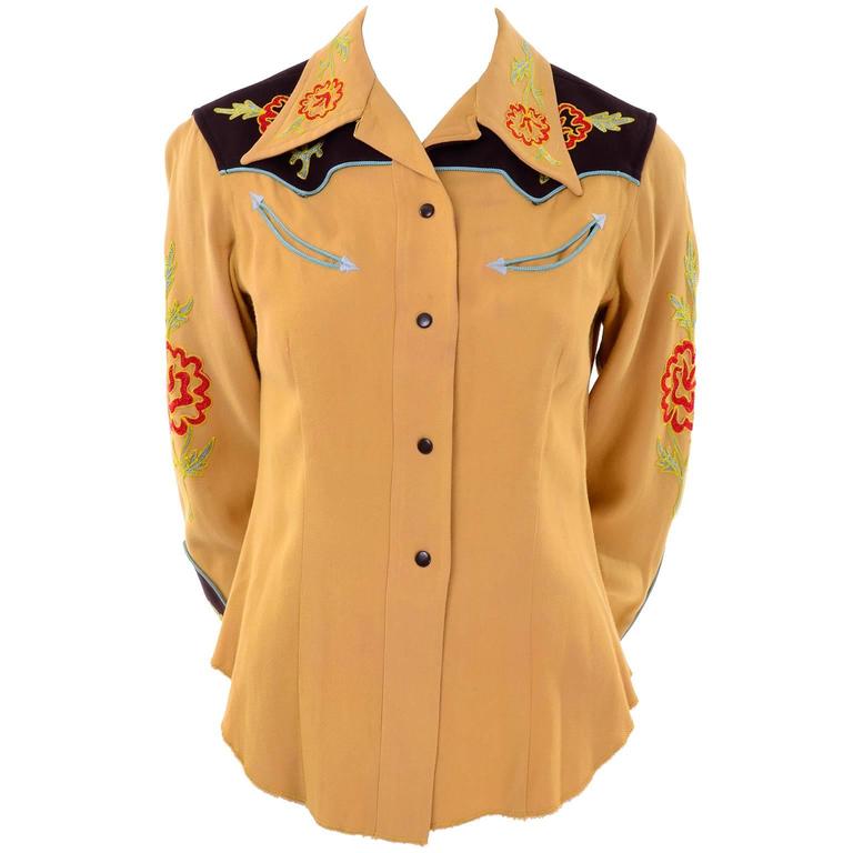 Vintage cowgirl shirts Clearance