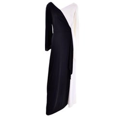 Estevez Vintage Black and White Jersey Dress New With Original Tags