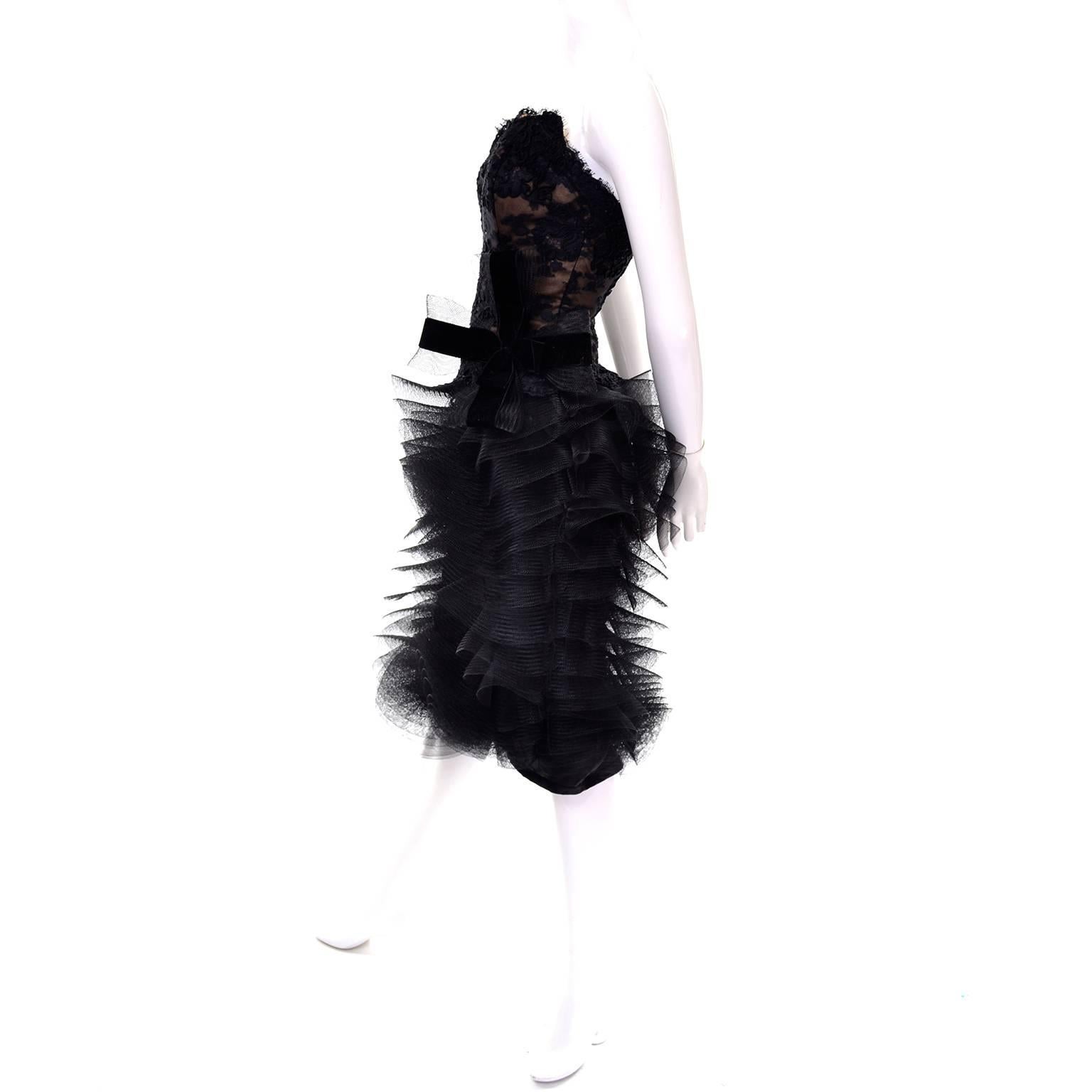black avant garde dress