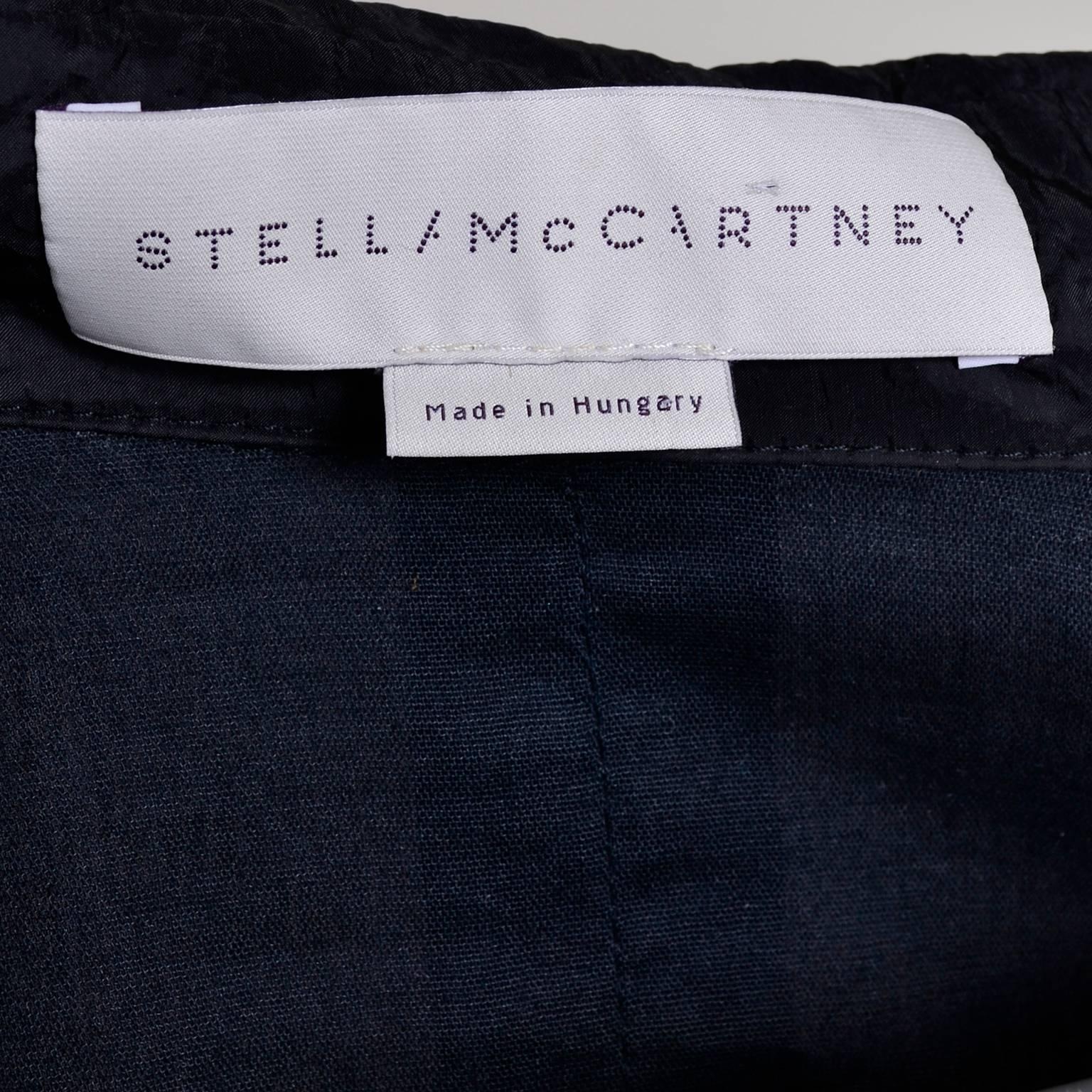 Stella McCartney Black Statement Sleeve Cropped Jacket or Top 5