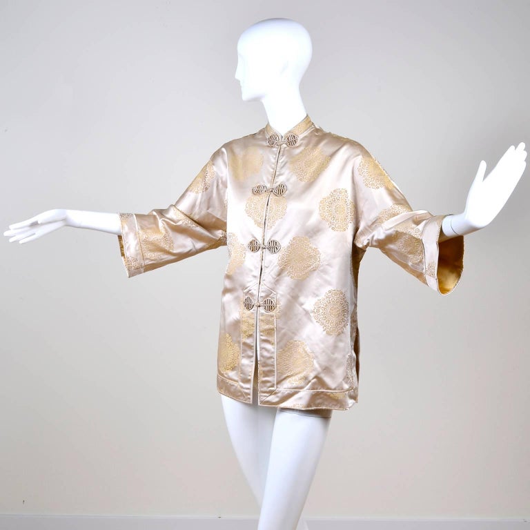 Dynasty 1960s Vintage Silk Chinese Evening Jacket New in Original Box ...
