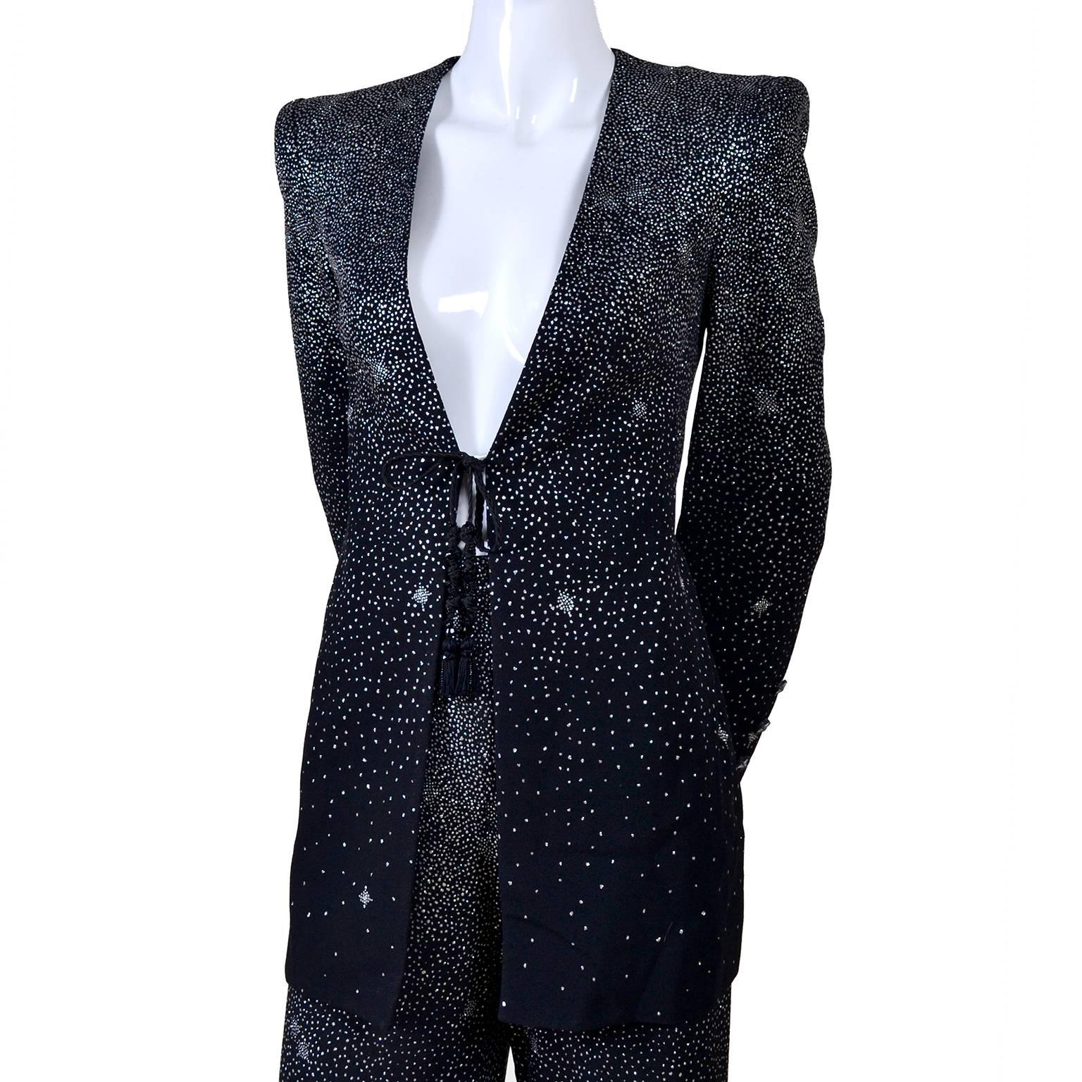 sparkle pant suit