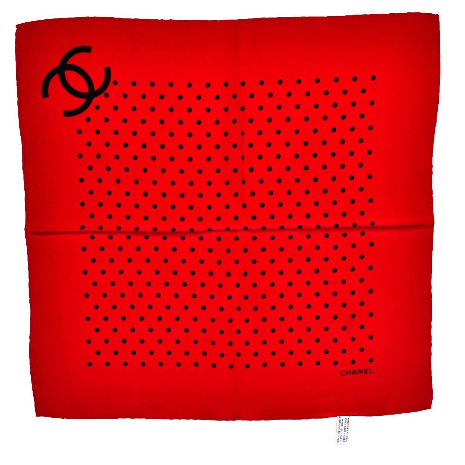 red chanel scarf
