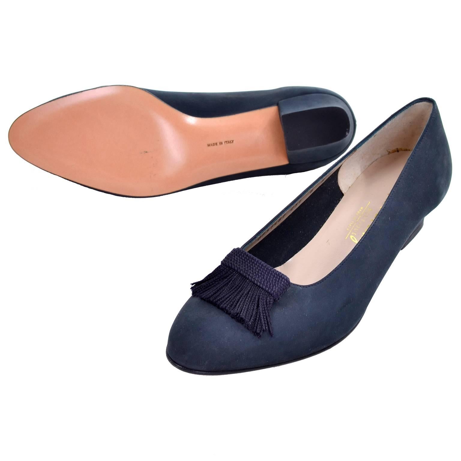 navy blue ferragamo shoes