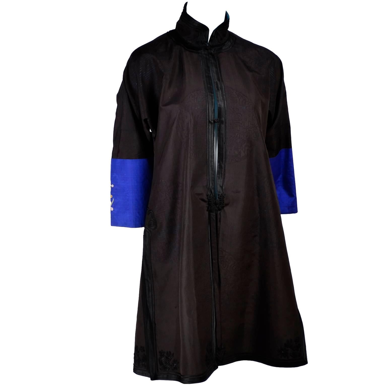 turquoise silk robe