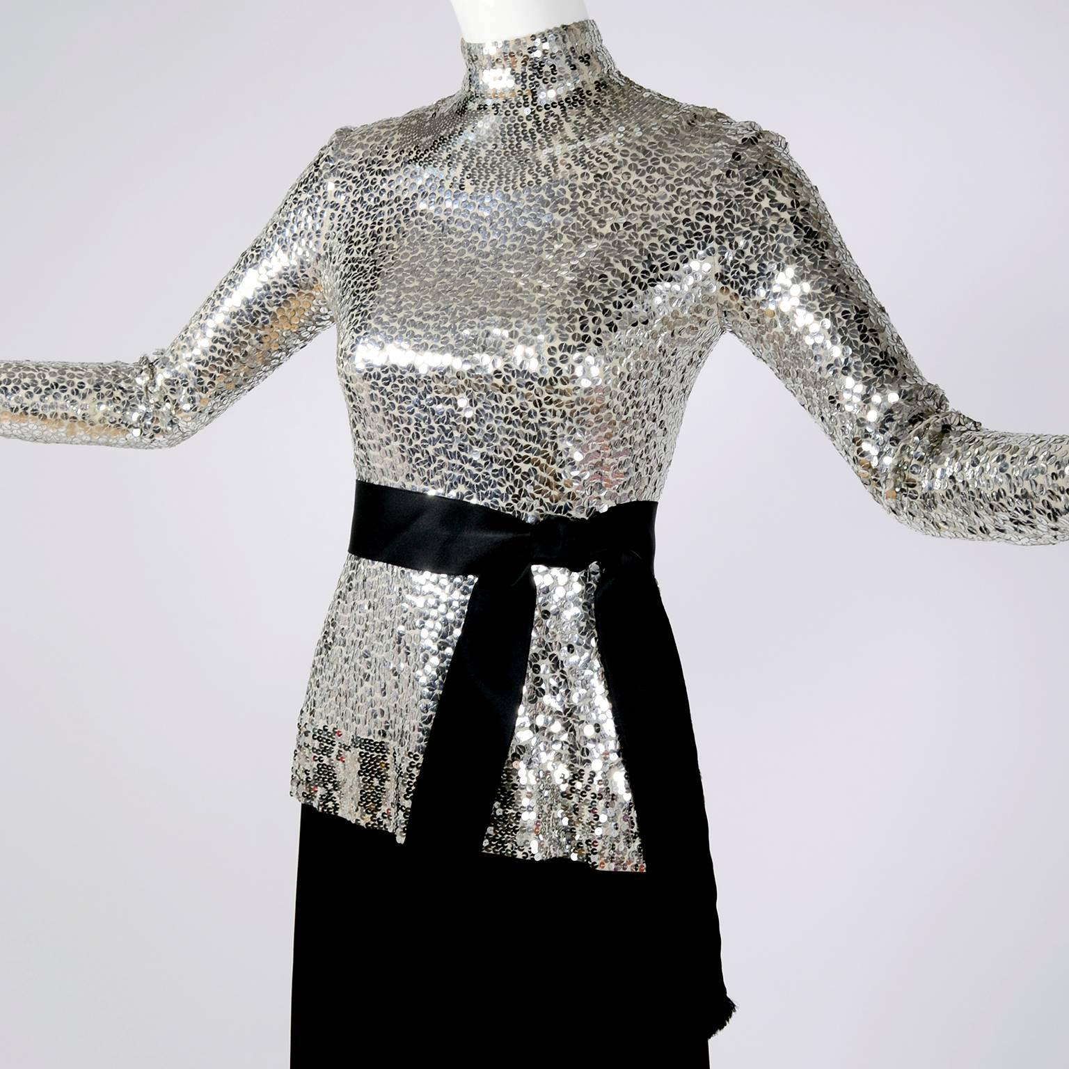 sequins two piece