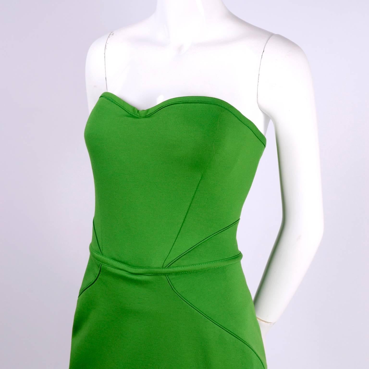 zac posen green gown