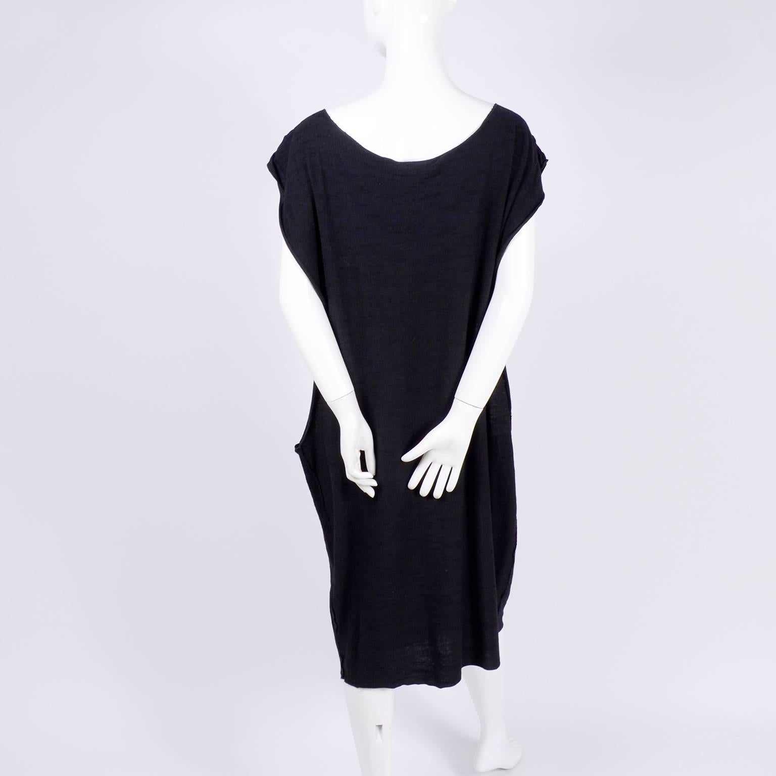 1980s Michele Lamy Avant Garde Vintage Dress w/ Open sides & Jacket in Black 7