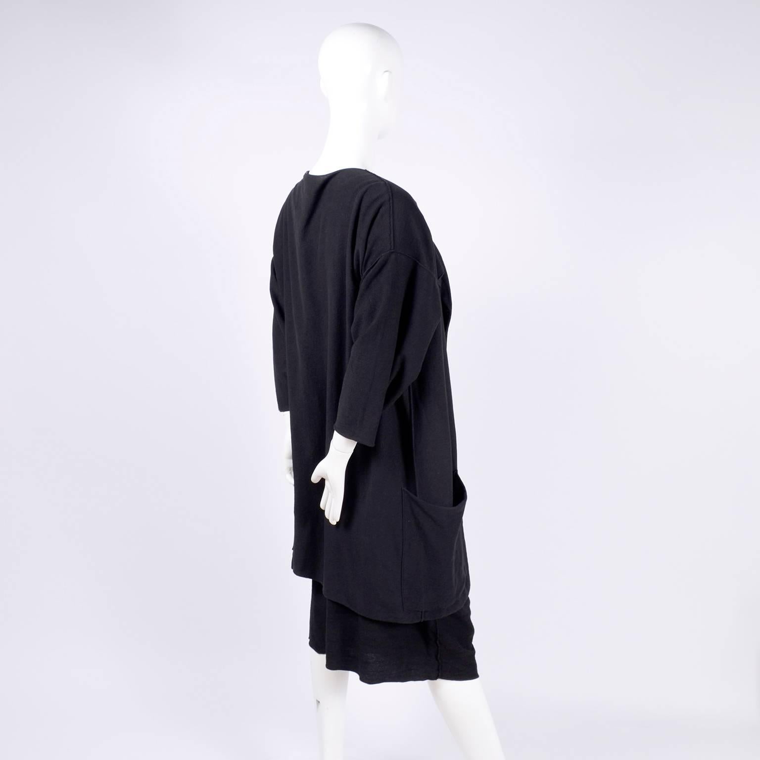 1980s Michele Lamy Avant Garde Vintage Dress w/ Open sides & Jacket in Black 9