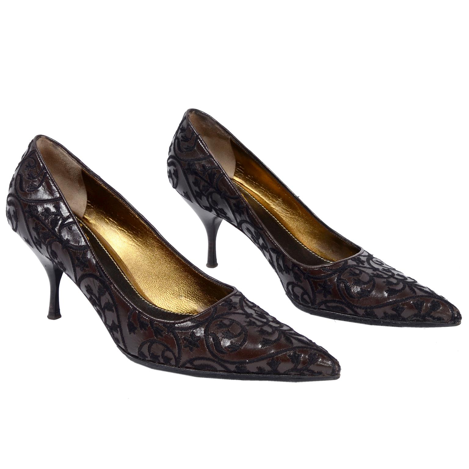 dark brown heels