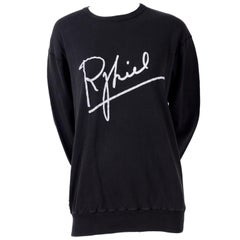 Rare Vintage Sonia Rykiel 1983 Sweatshirt Invitation to 1st US Boutique Opening
