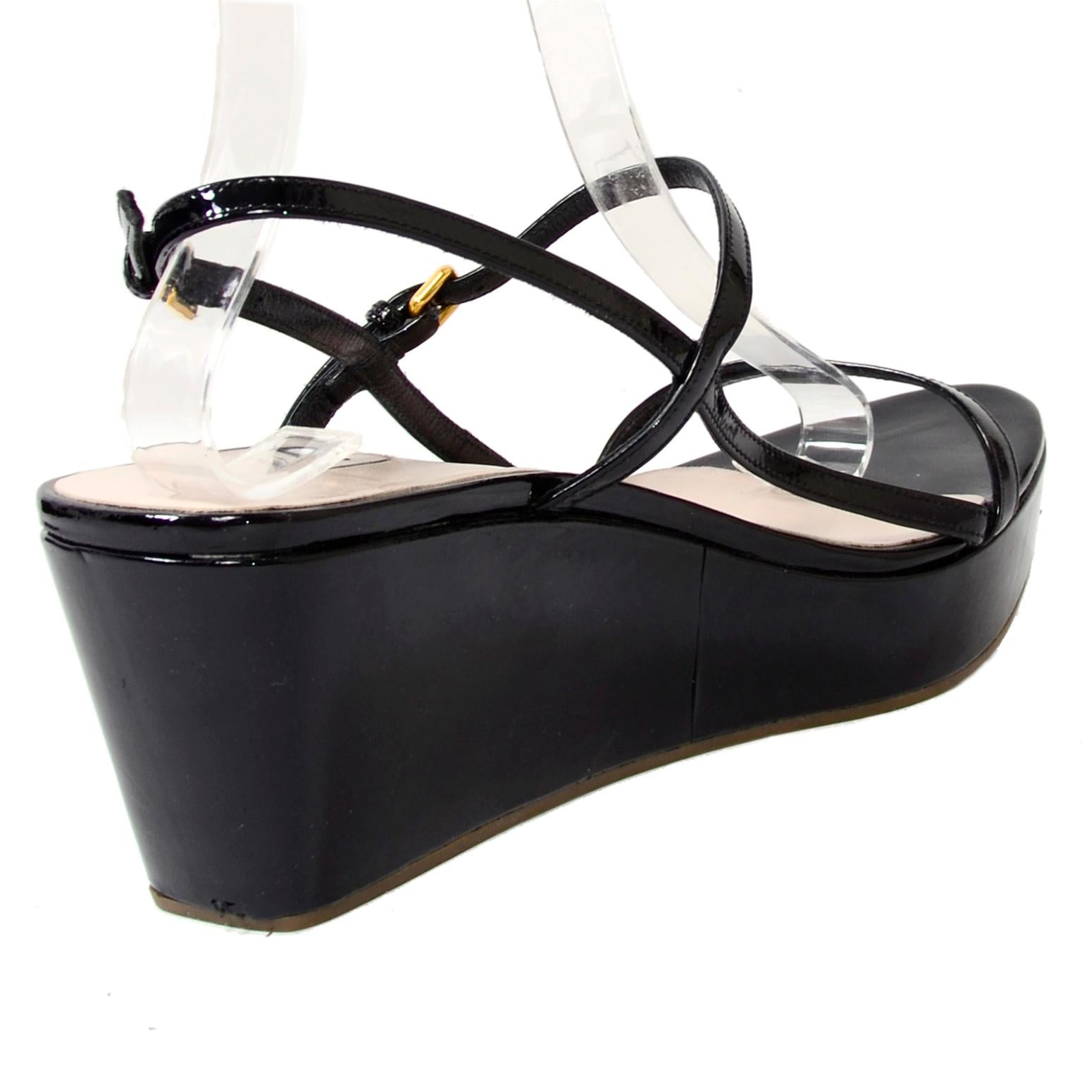 patent leather wedge sandals