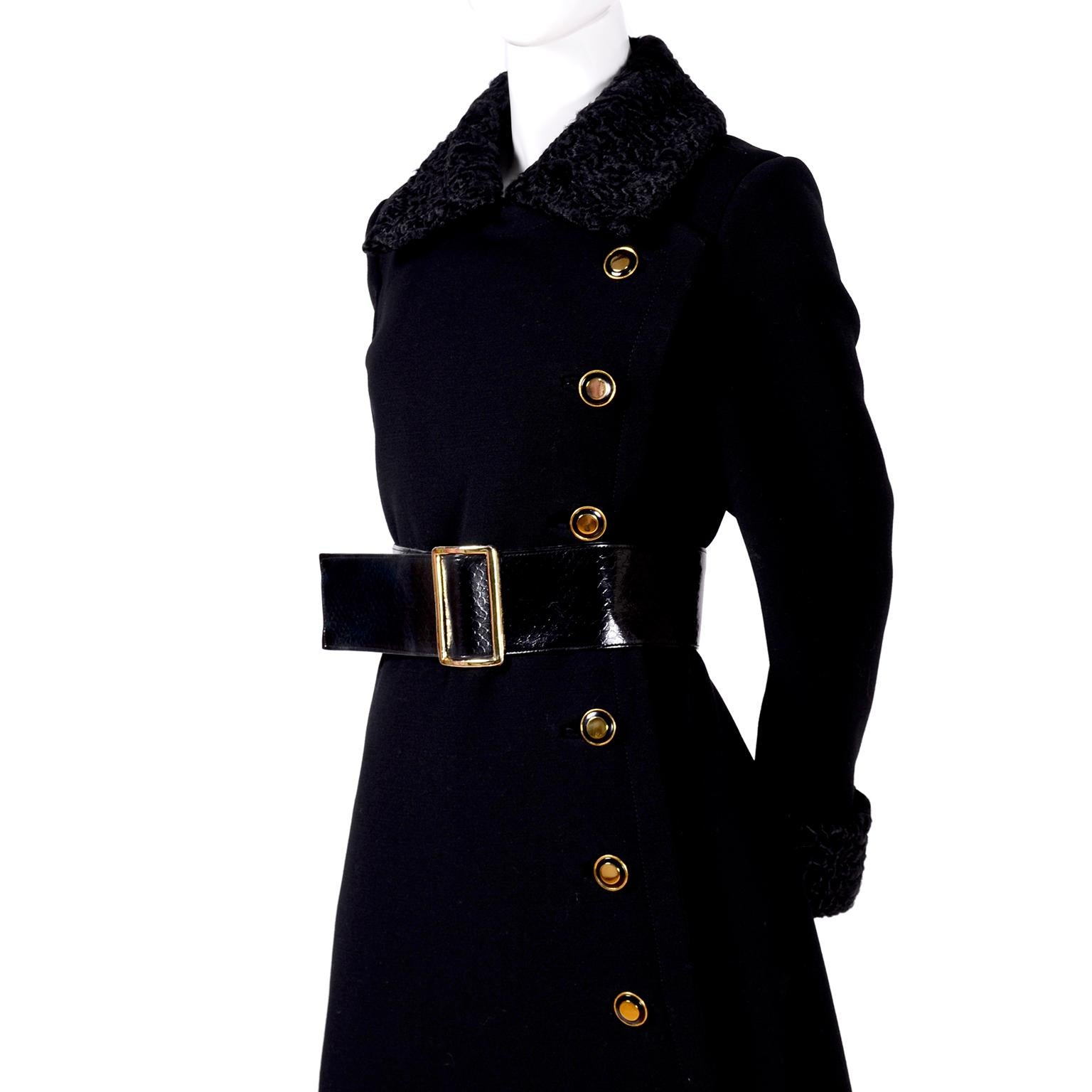This is an absolutely gorgeous vintage coat from Givenchy. This structured wool coat is from the estate of a 93 year old retired California judge who had an impressive collection of designer clothing and accessories. We were fortunate to acquire her