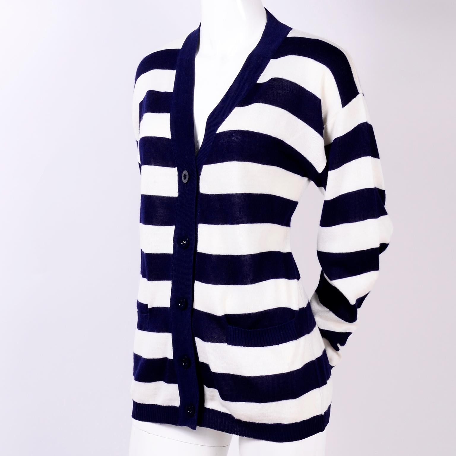 Ysl blue cardigan clearance