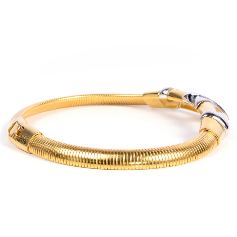 1977 Givenchy Vintage Collar Necklace in Gold and Silver ... (768 x 768 Pixel)