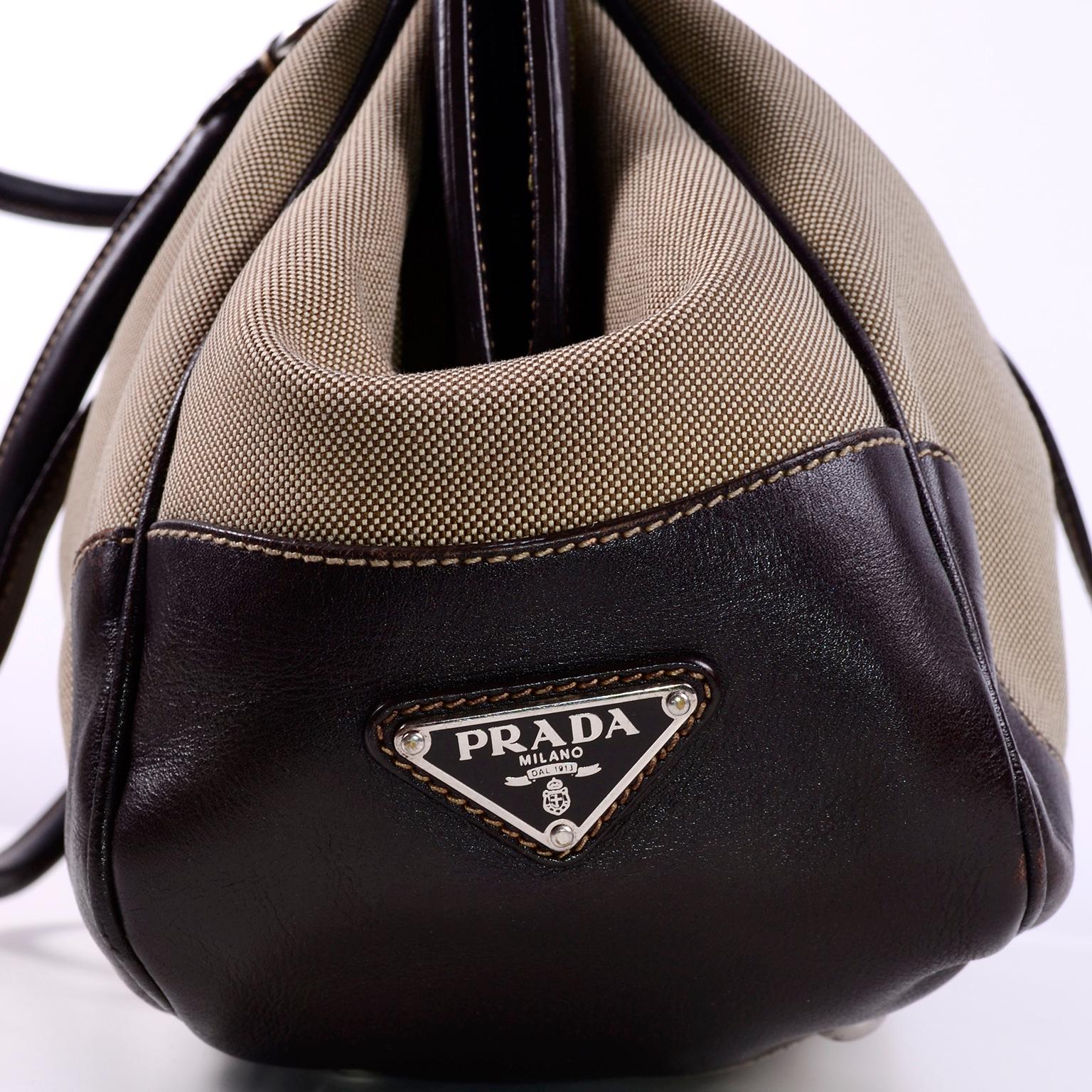 prada canvas bag vintage