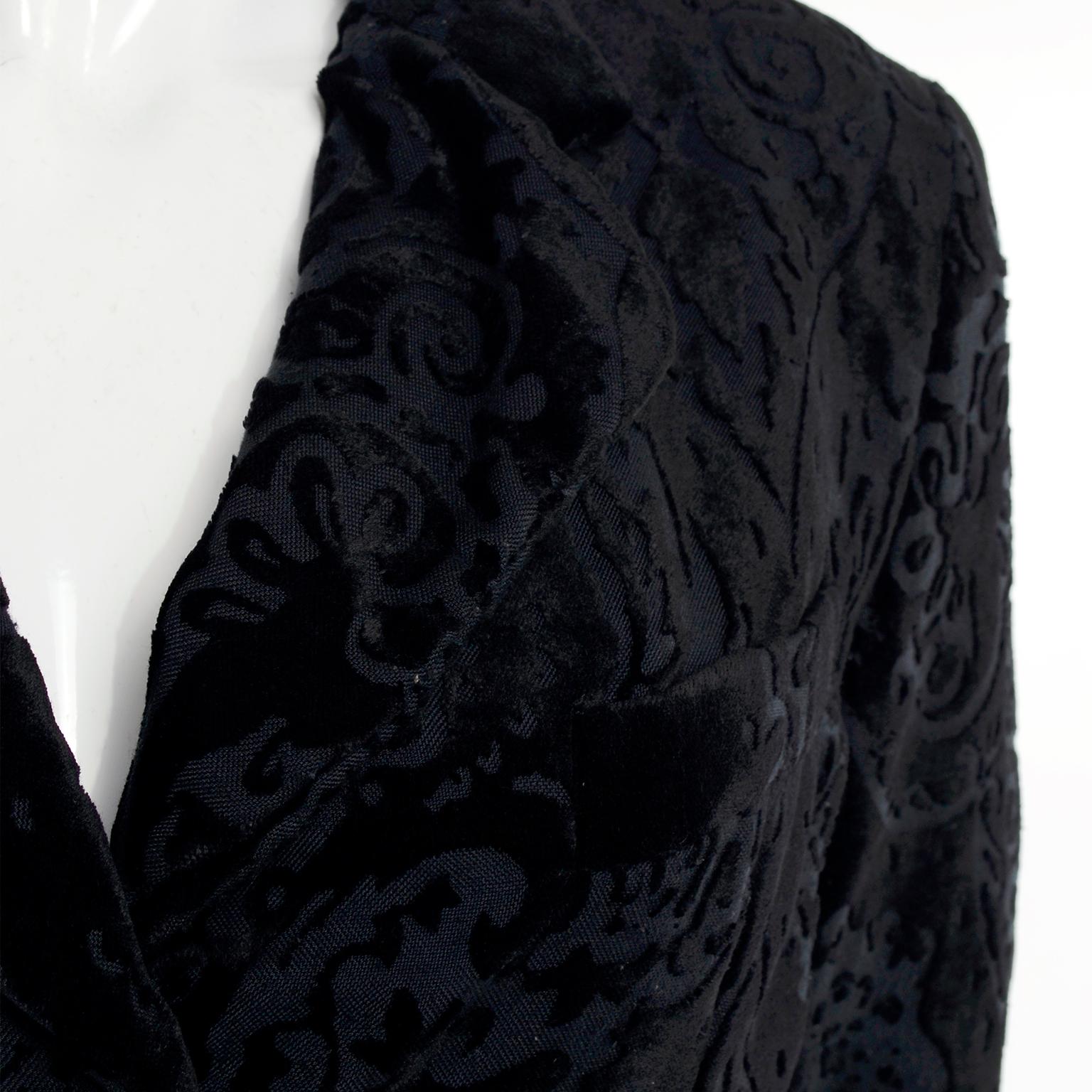 Dolce & Gabbana Cut Velvet Vintage Evening Coat 3