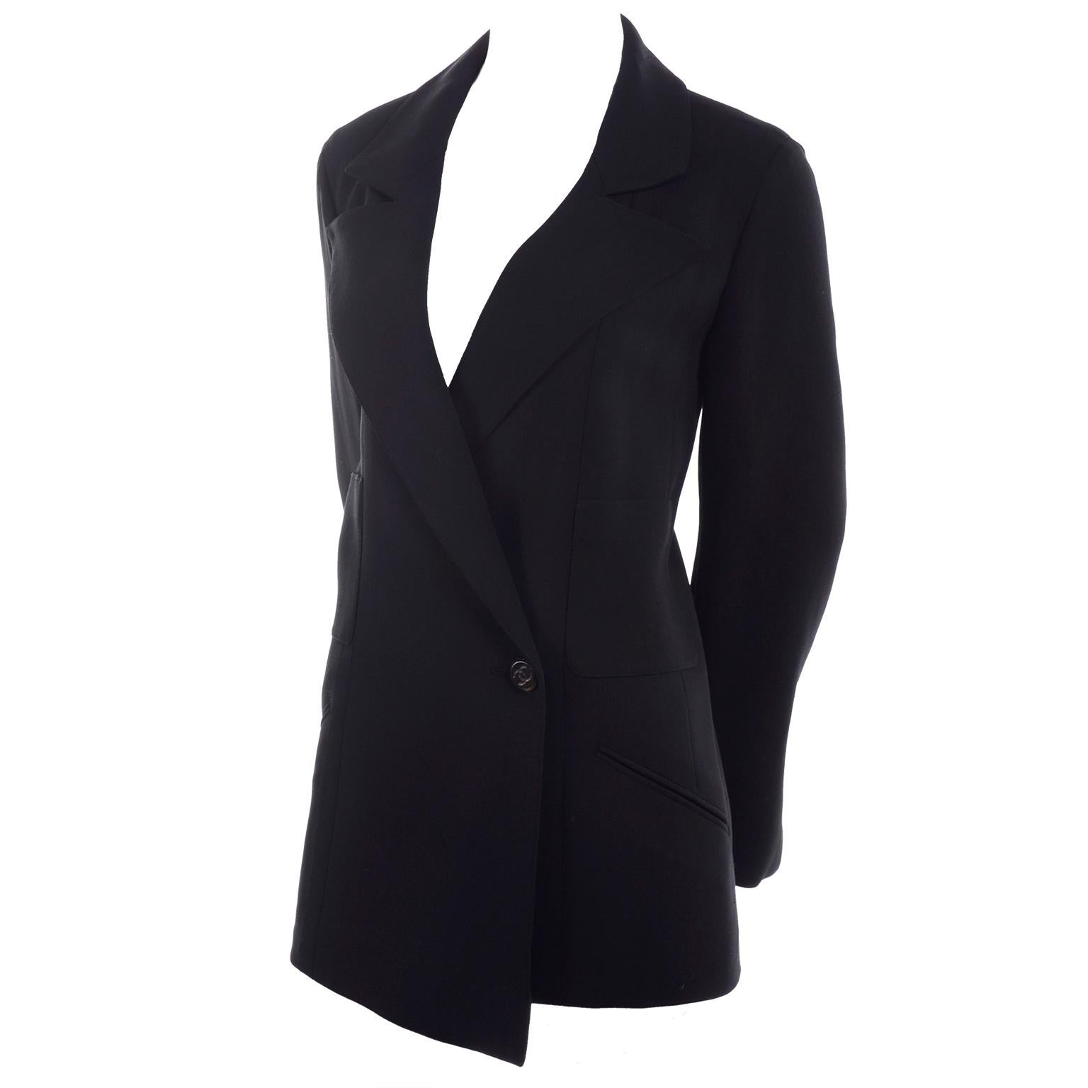 Black chanel blazer Clearance