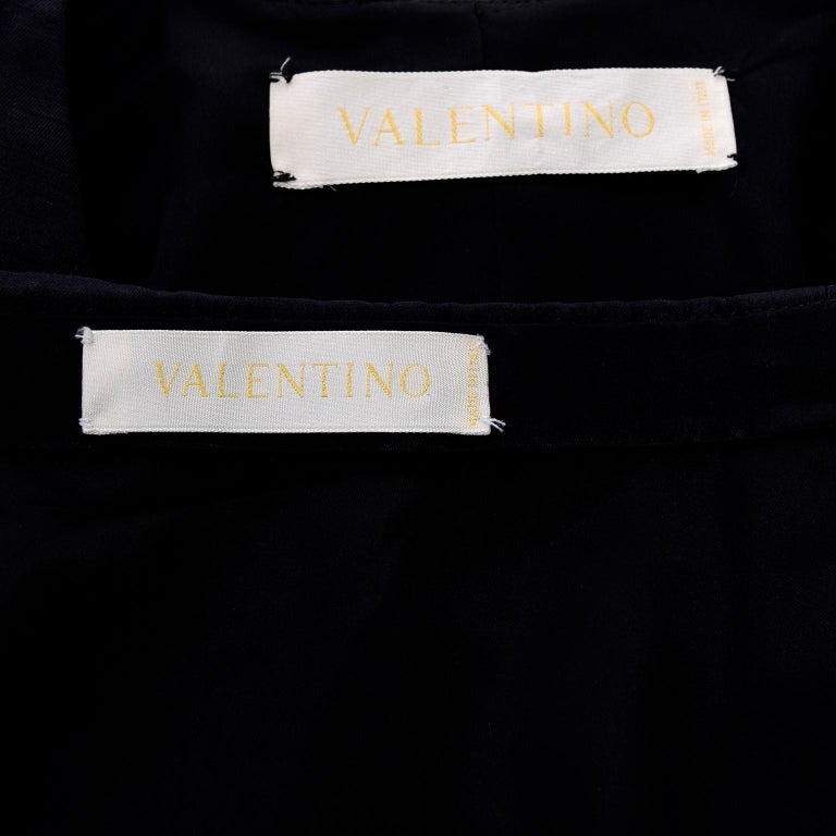 Beaded Valentino Black Silk Evening Suit Tassels and Avant Garde ...