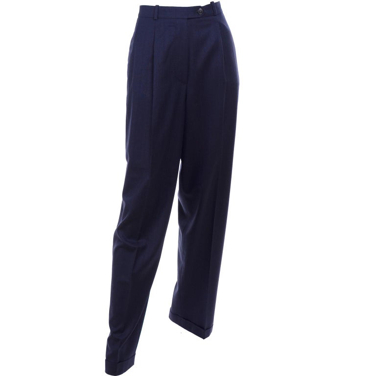 blue trouser pants