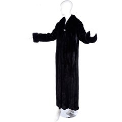 Blackglama Dark Ranch Raised Mink Full Length 57 Inch Fur Coat American Legend