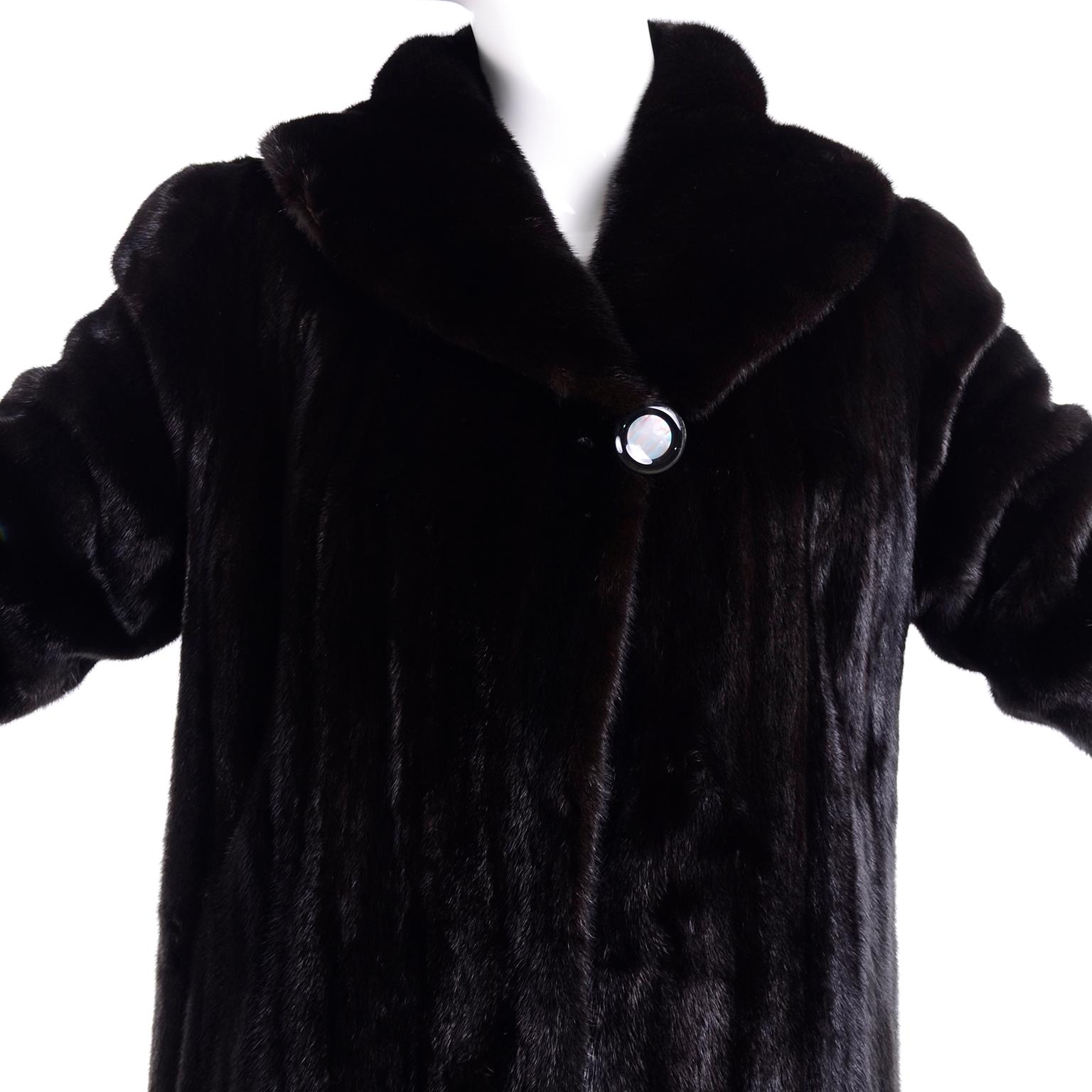 Blackglama Dark Ranch Raised Mink Full Length 57 Inch Fur Coat American Legend 4