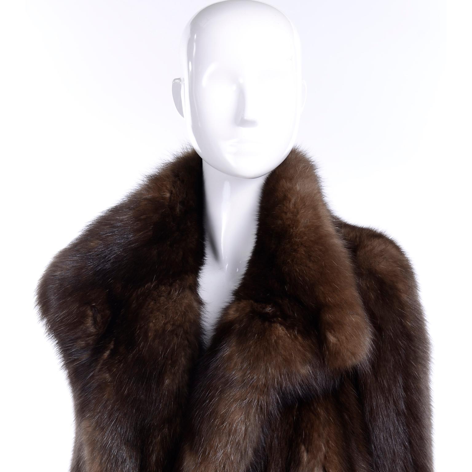 This is a beautiful Maximilian Russian silvery sable cape with that is 41