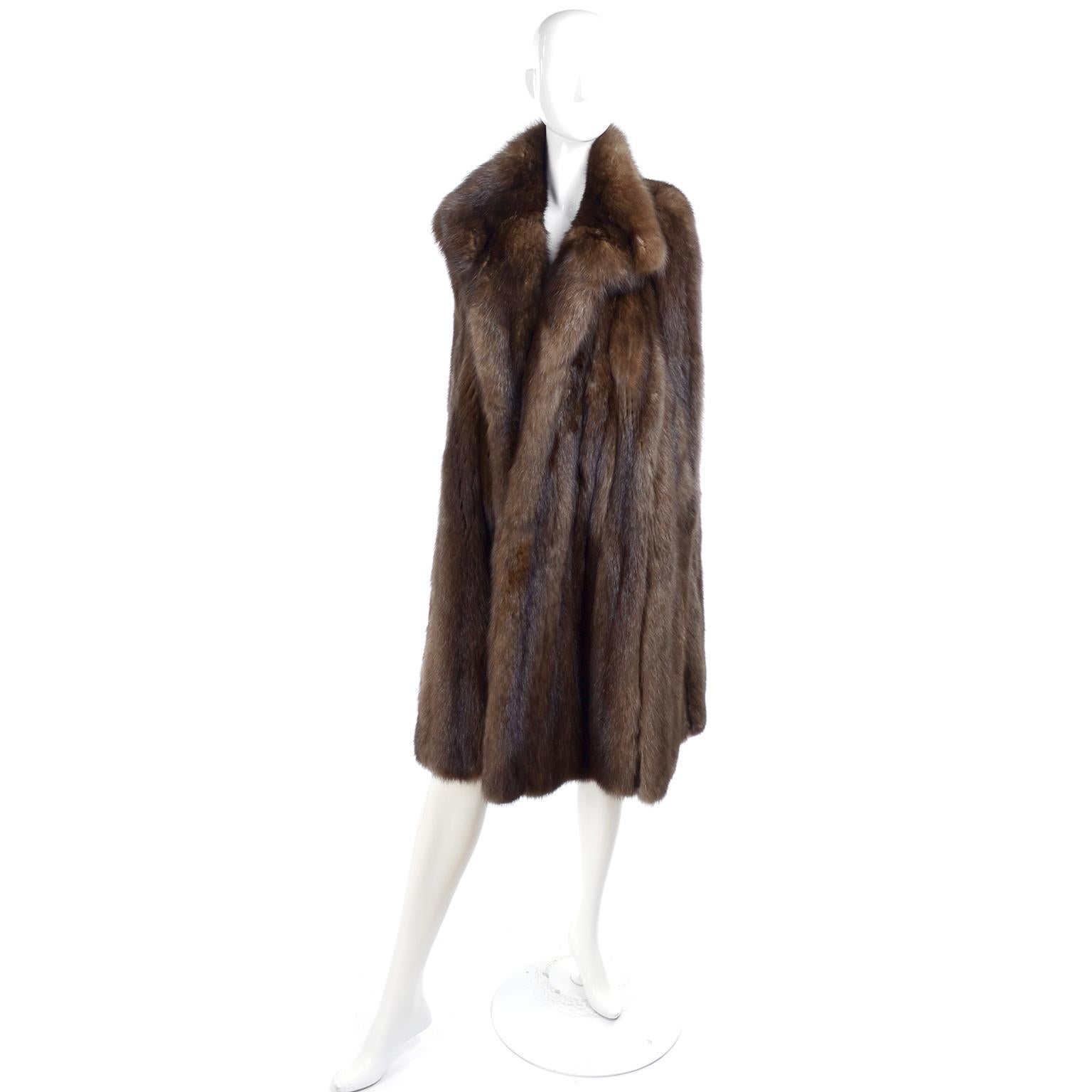 Black Vintage Maximilian New York Russian Sable Fur Cape