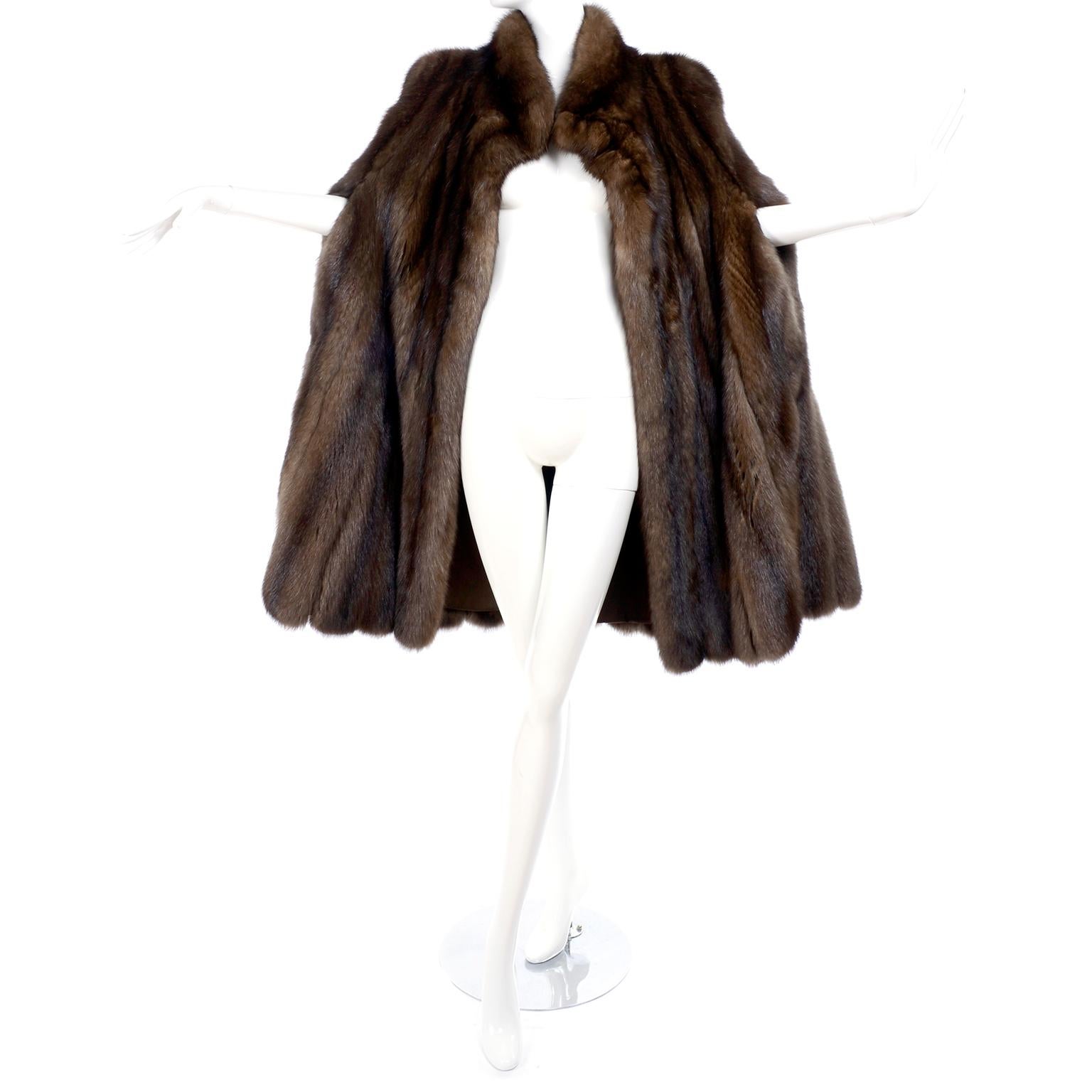 Vintage Maximilian New York Russian Sable Fur Cape 3