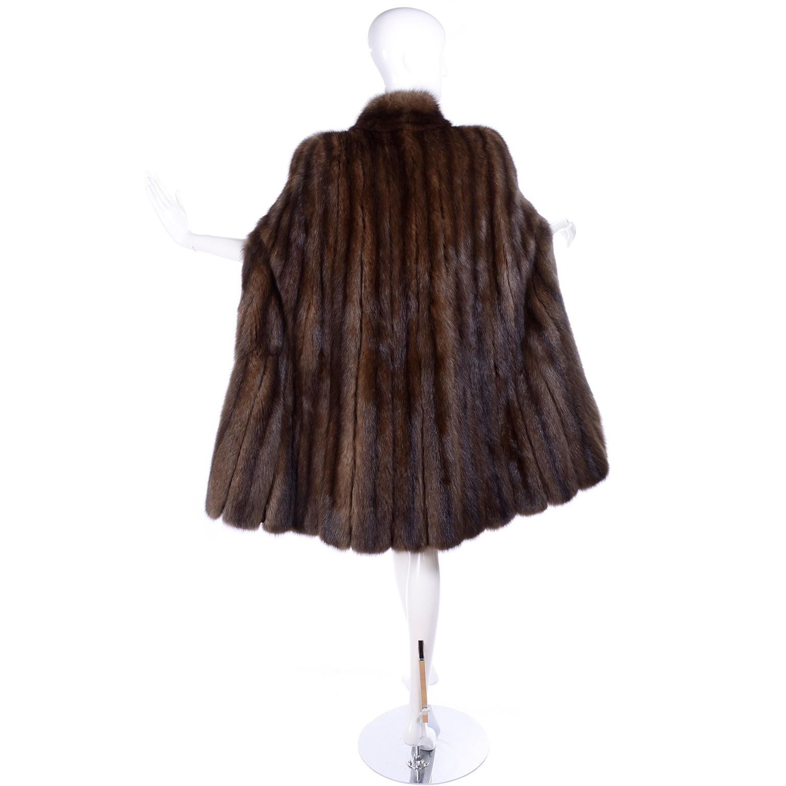 Vintage Maximilian New York Russian Sable Fur Cape In Excellent Condition In Portland, OR