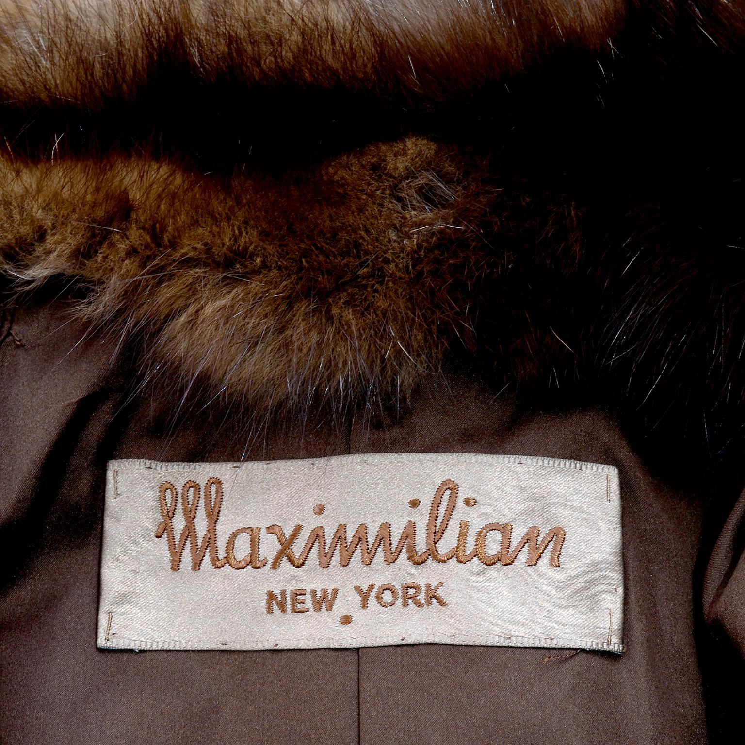 Vintage Maximilian New York Russian Sable Fur Cape 2