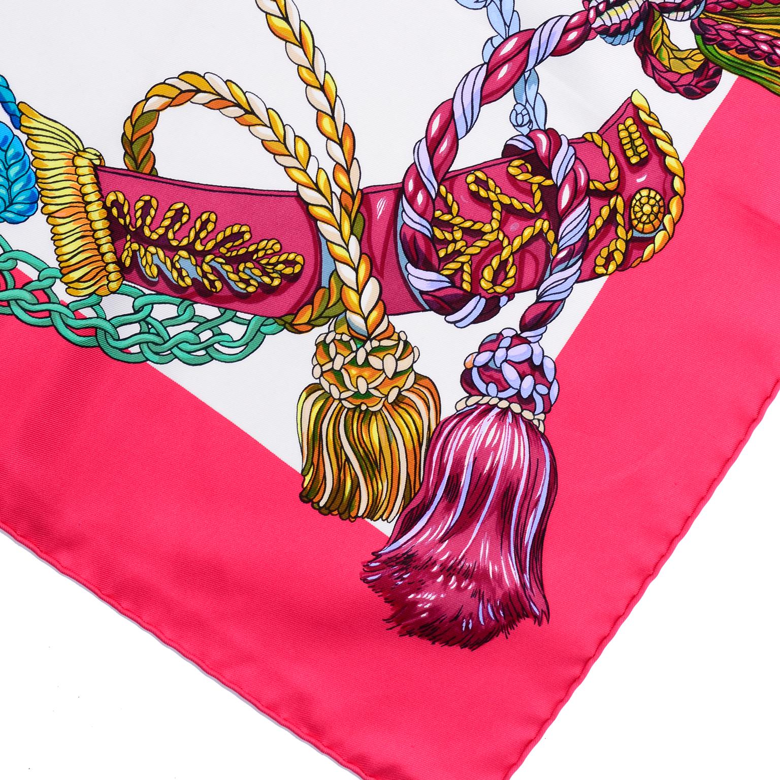 Hermes Le Timbalier Silk Scarf With Festooned Horse & Rider by Francoise Heron 1