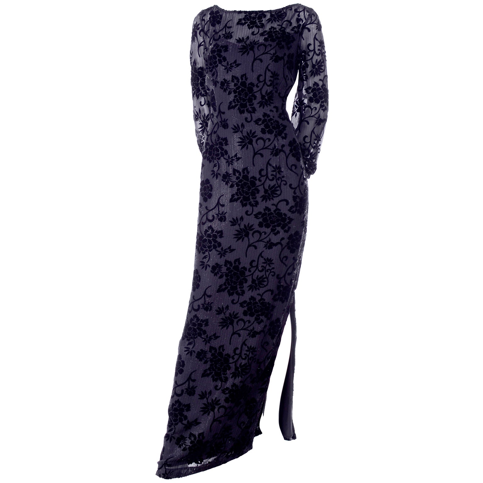 bloomingdales black gown