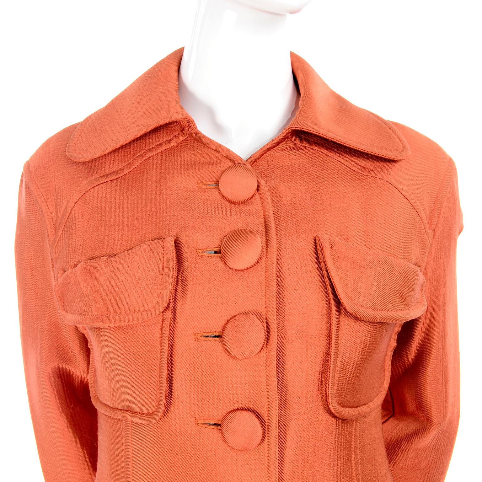 Women's Christian Lacroix Paris Vintage Orange Jacket  For Sale