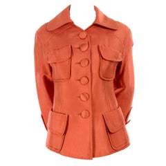 Veste orange vintage Christian Lacroix Paris