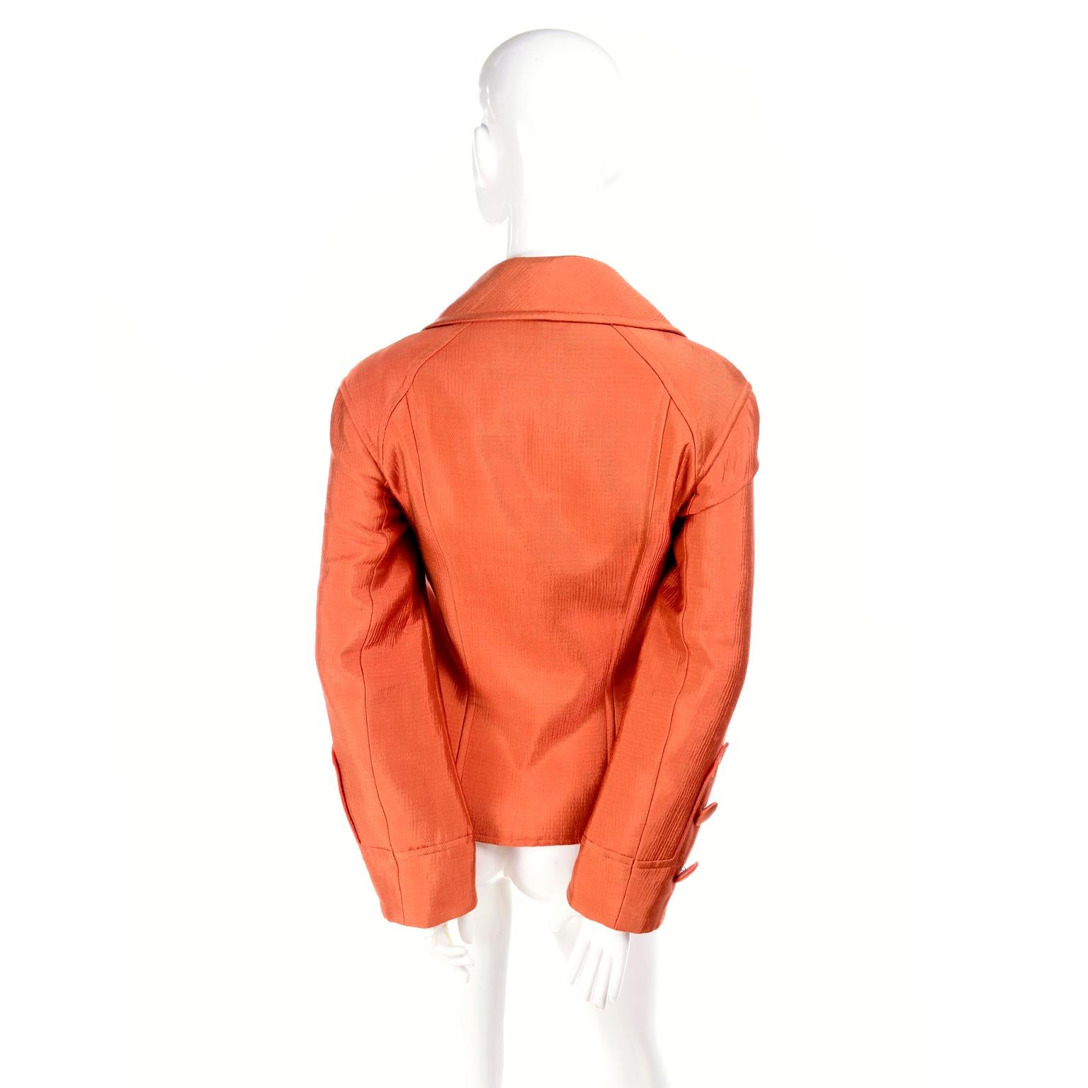 Christian Lacroix Paris Vintage Orange Jacke  Damen im Angebot