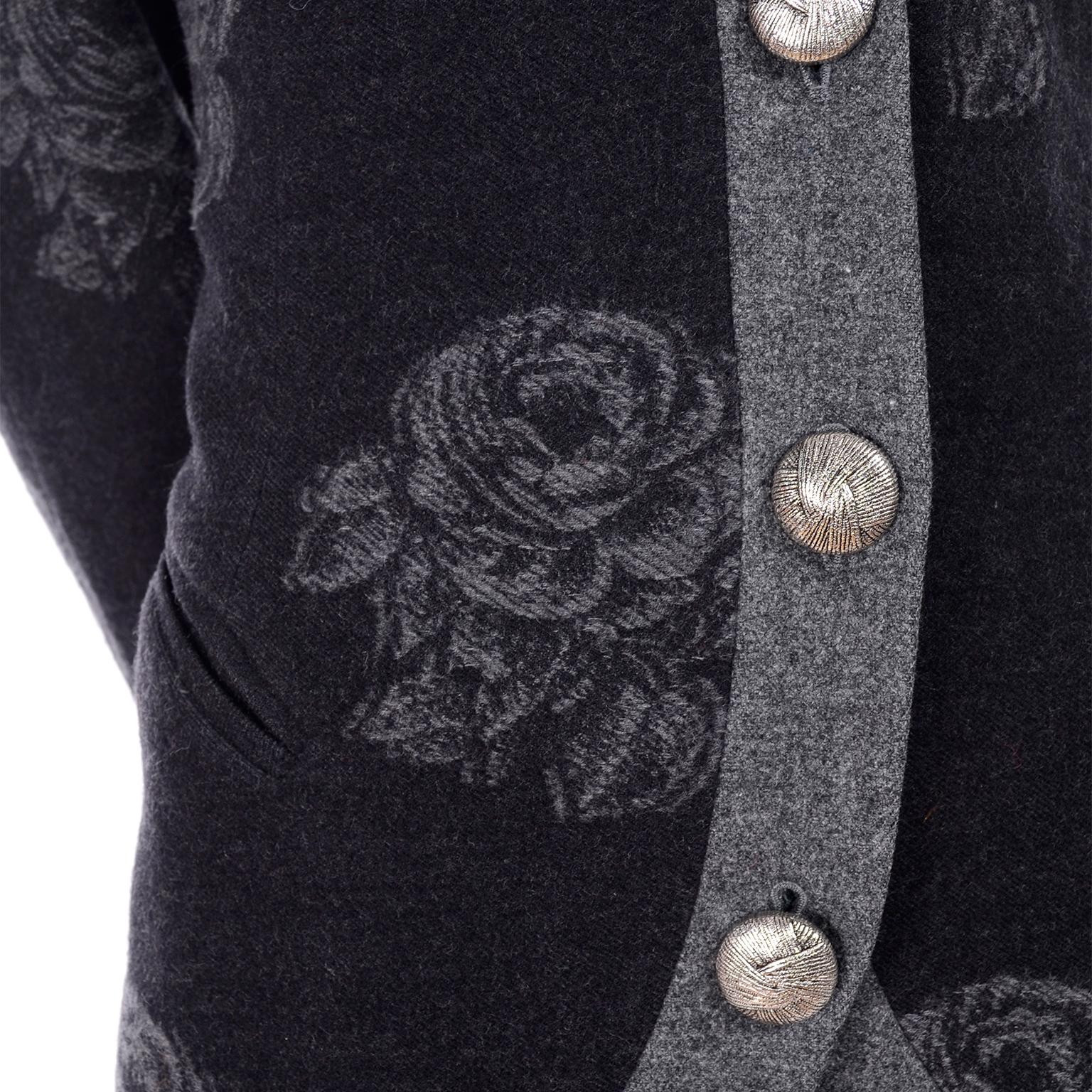 rose pattern suit