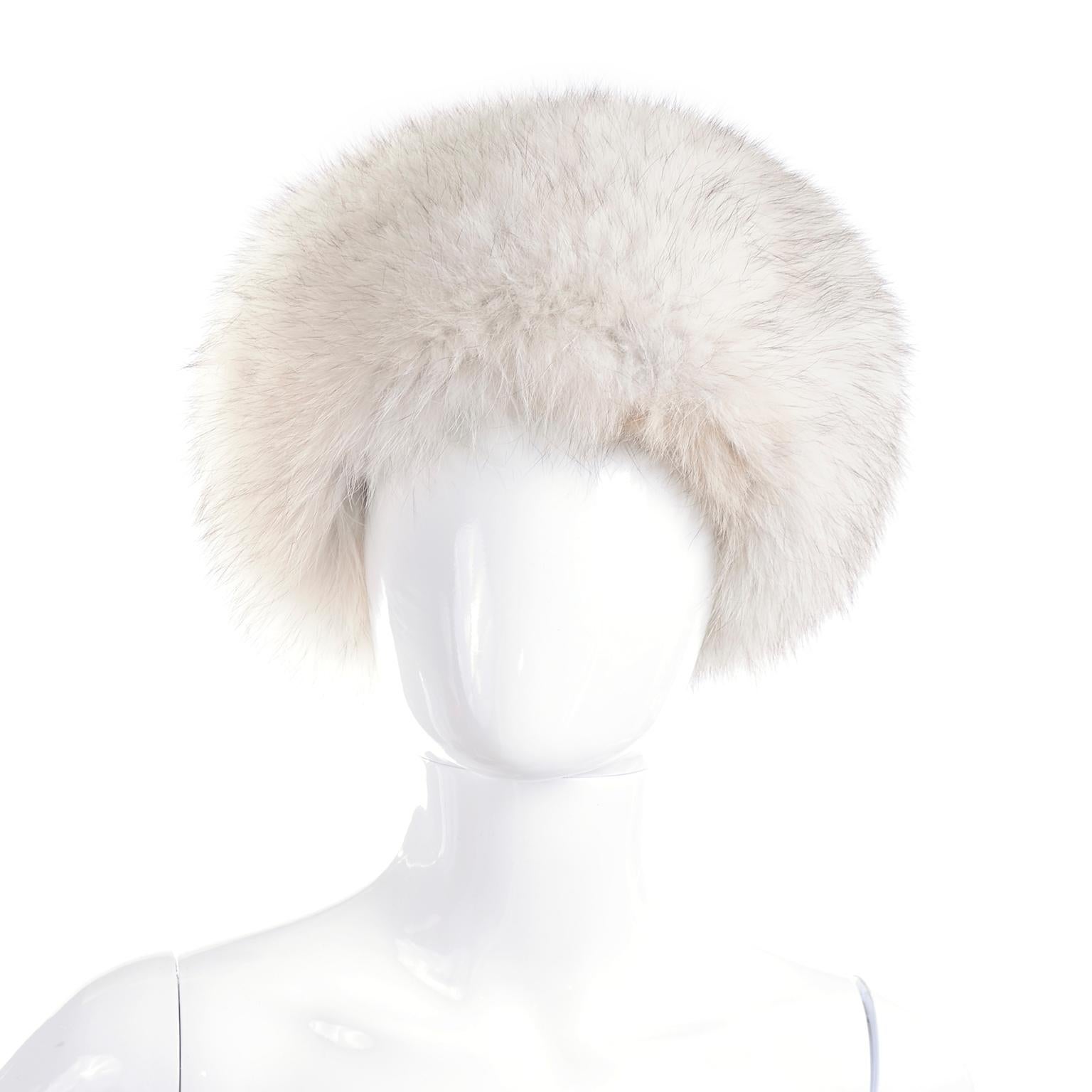 This is a vintage fur hat designed by James McQuay. McQuay called himself 