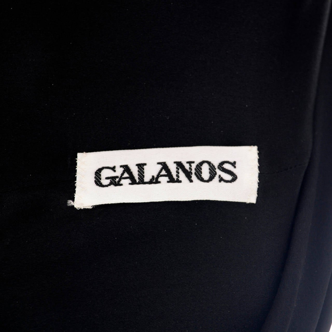 Galanos Designer Vintage Dress Ostrich Feathers 1980s Neiman Marcus 1