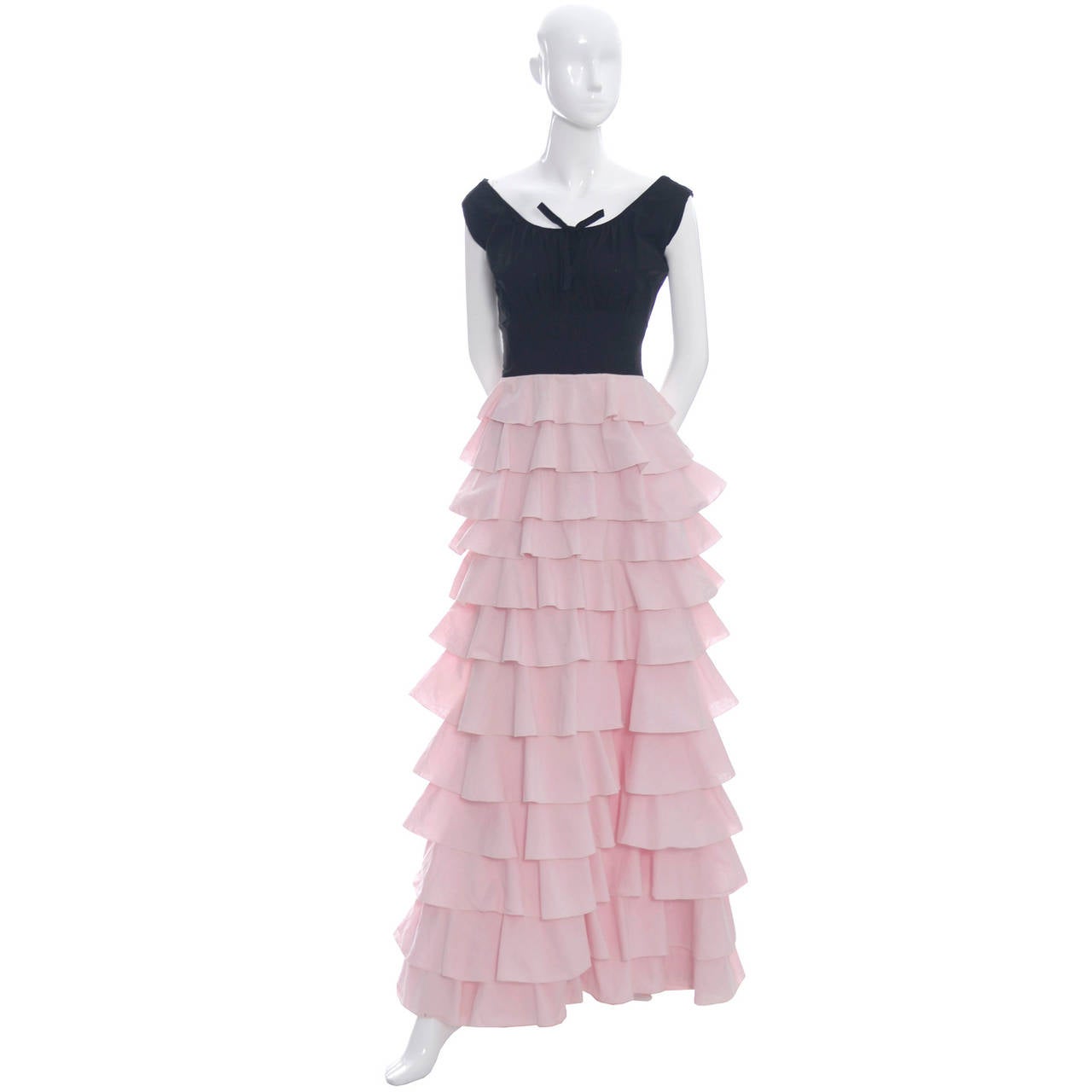 ruffle designer dress