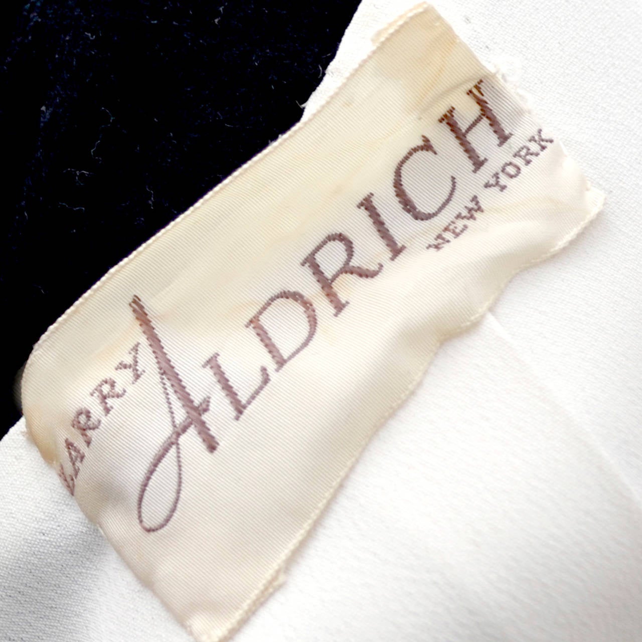 Larry Aldrich 1950s Vintage Dress in Black Organza With Wide Fine Lace Collar 4