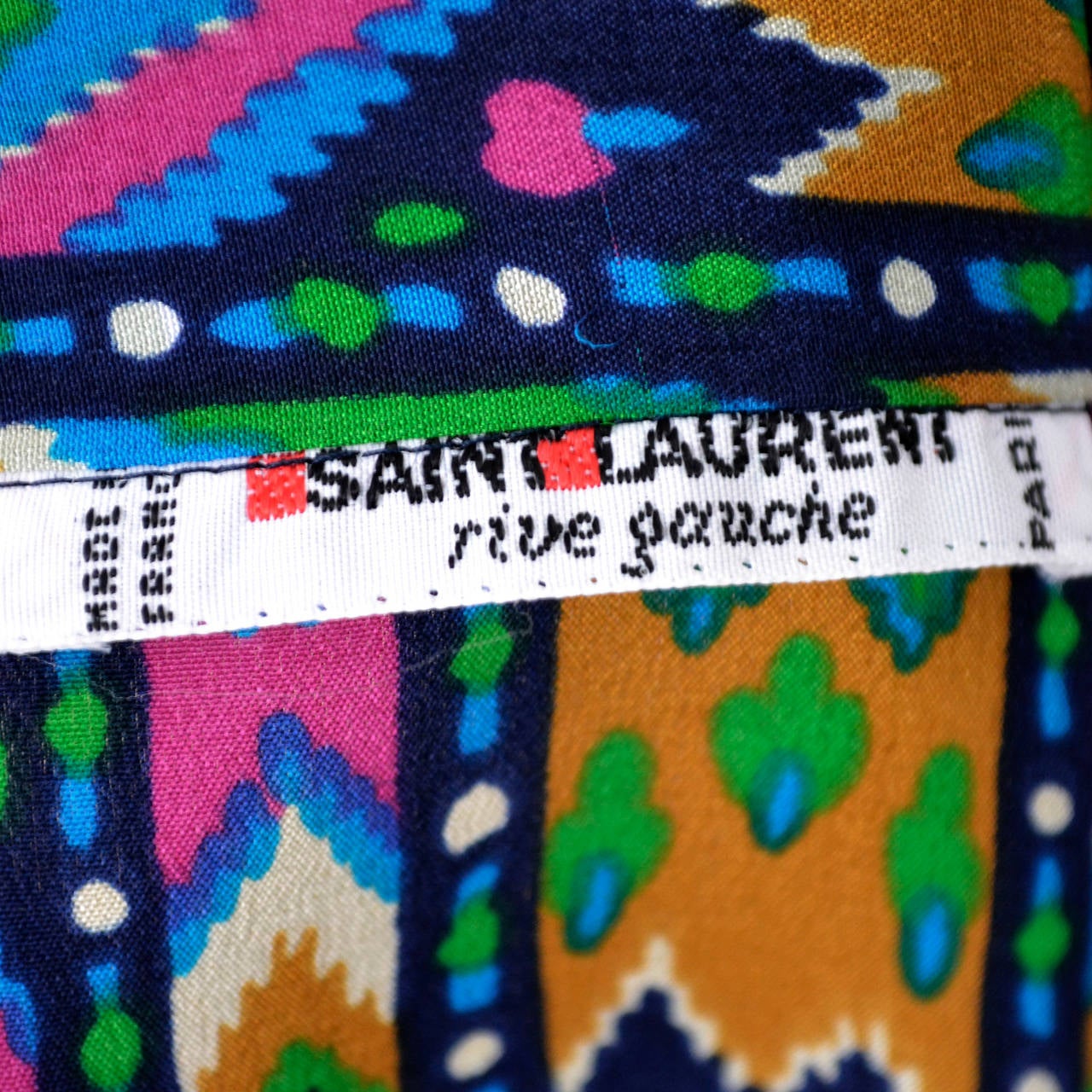 1970s YSL Vintage Dress Yves Saint Laurent 2 pc Silk Skirt Blouse Mint Condition 4